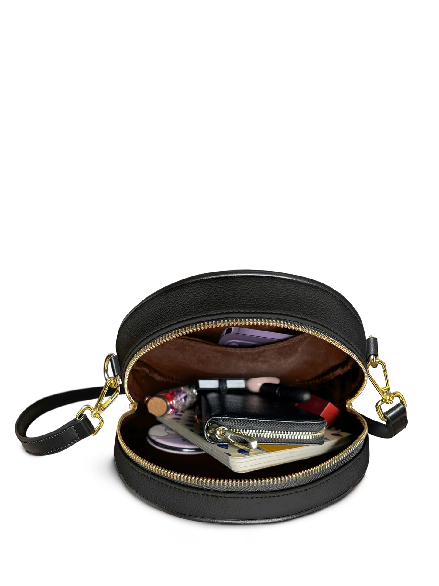 "Obscuria" Circle Crossbody Bag