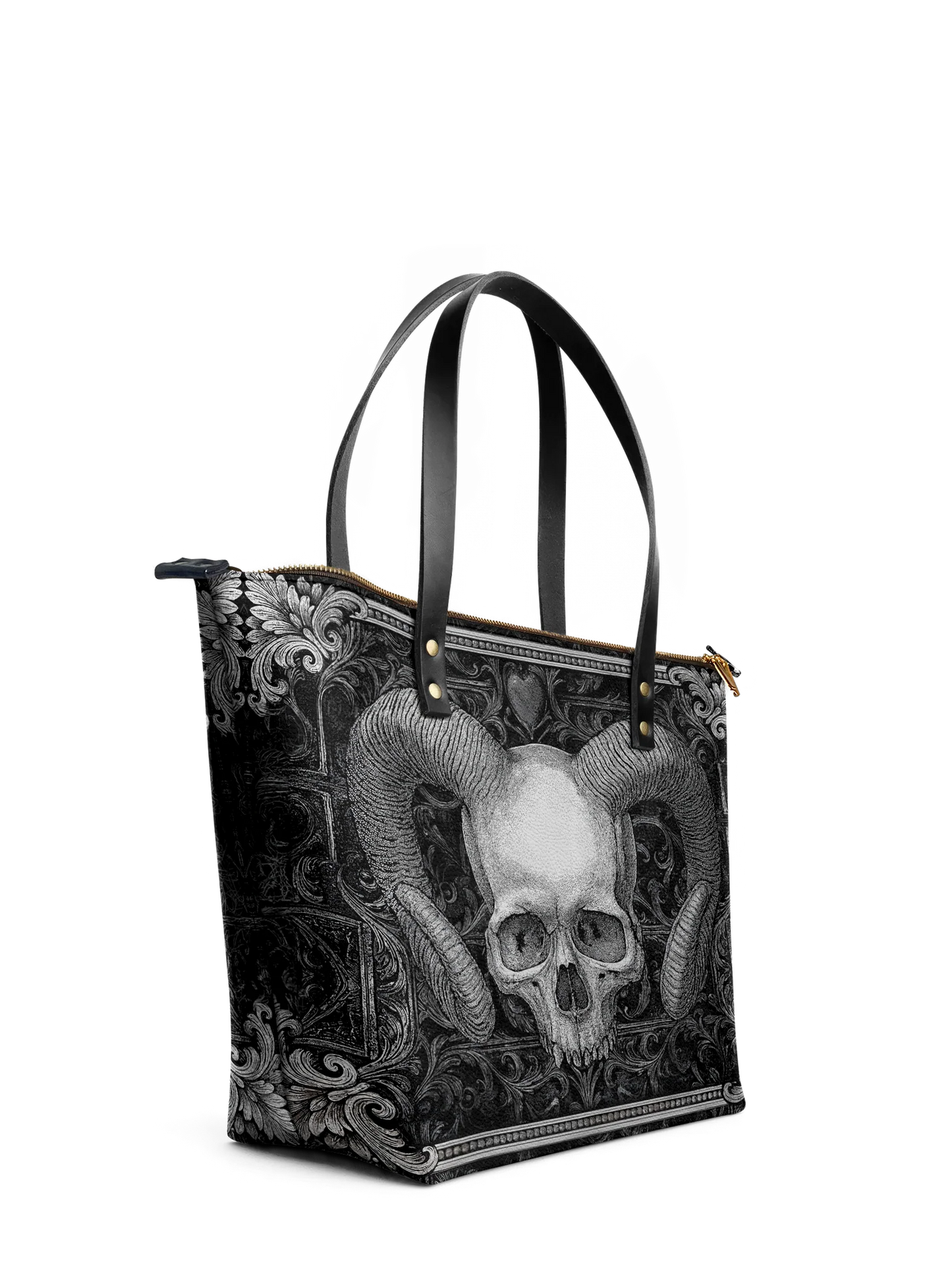 "Grimcrown" Leather Tote Bag Matching Set (FREE WALLET)