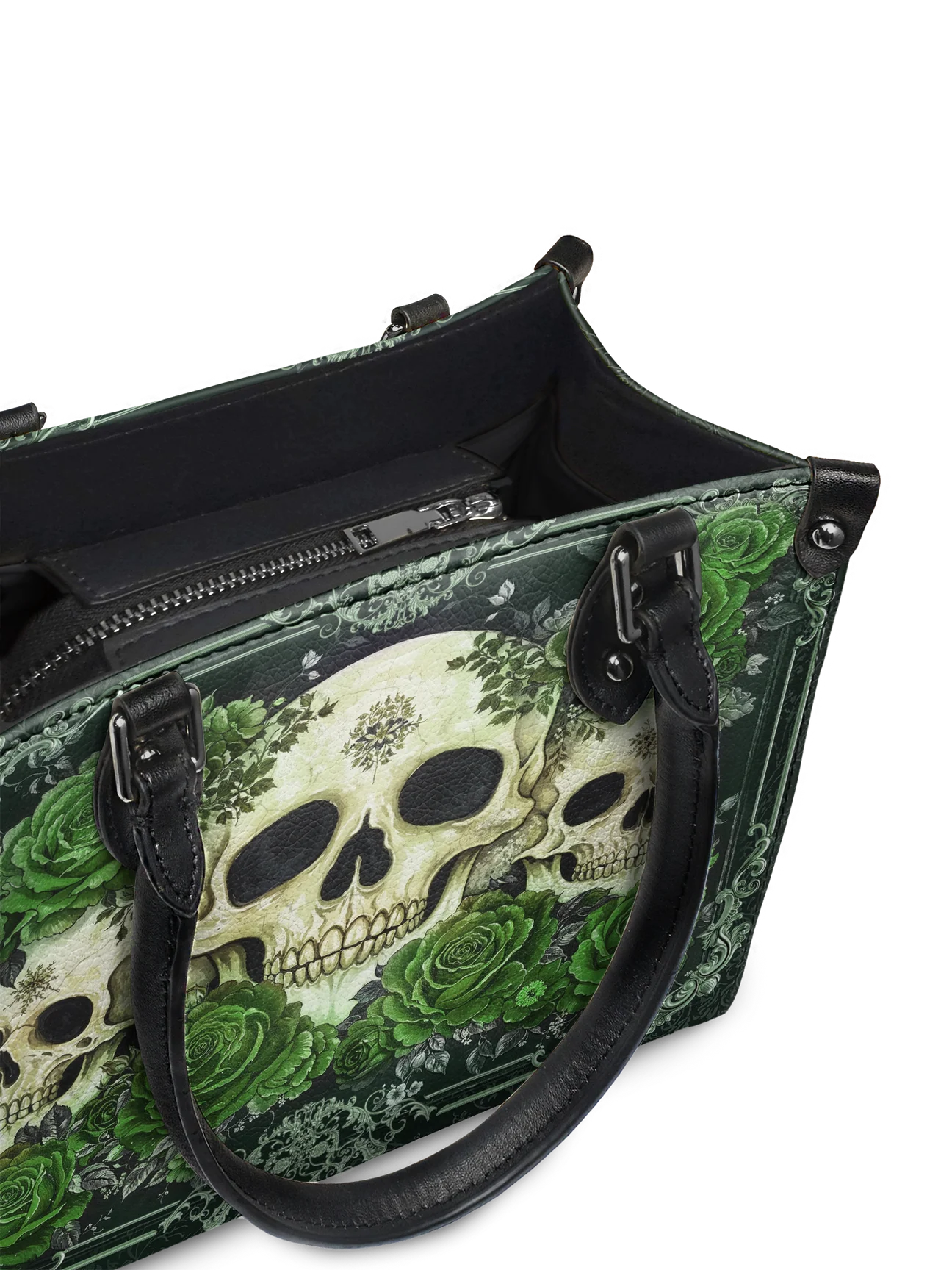 "Bloodrose" Poison Ivy - Small Leather Handbag Matching Set (FREE WALLET)