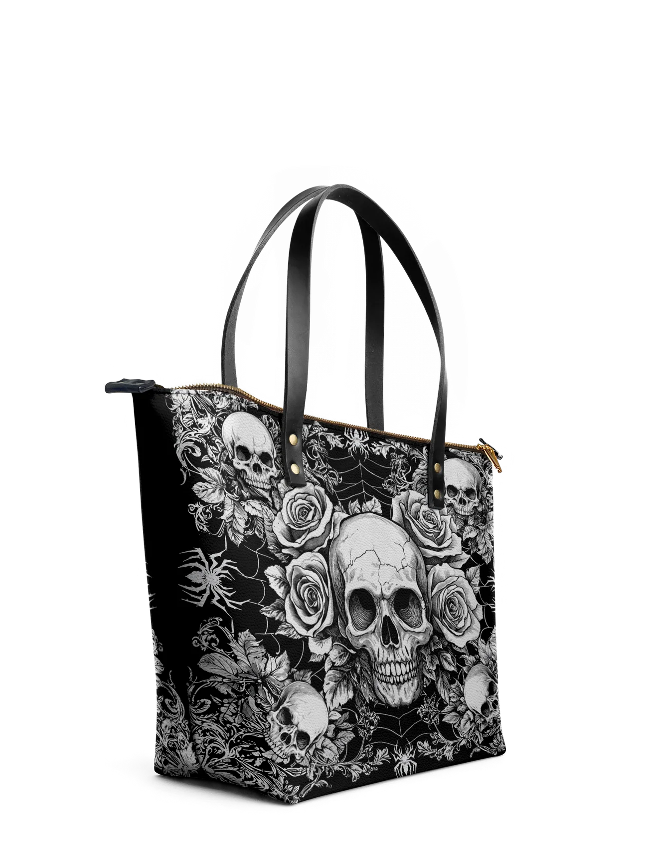 "Gravebloom" Leather Tote Bag Matching Set (FREE WALLET)