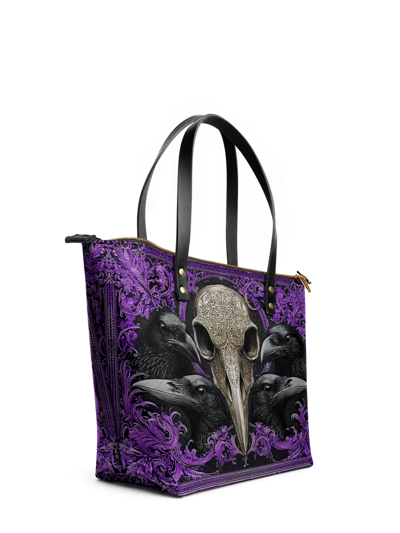 "Corvexia" Leather Tote Bag Matching Set (FREE WALLET)