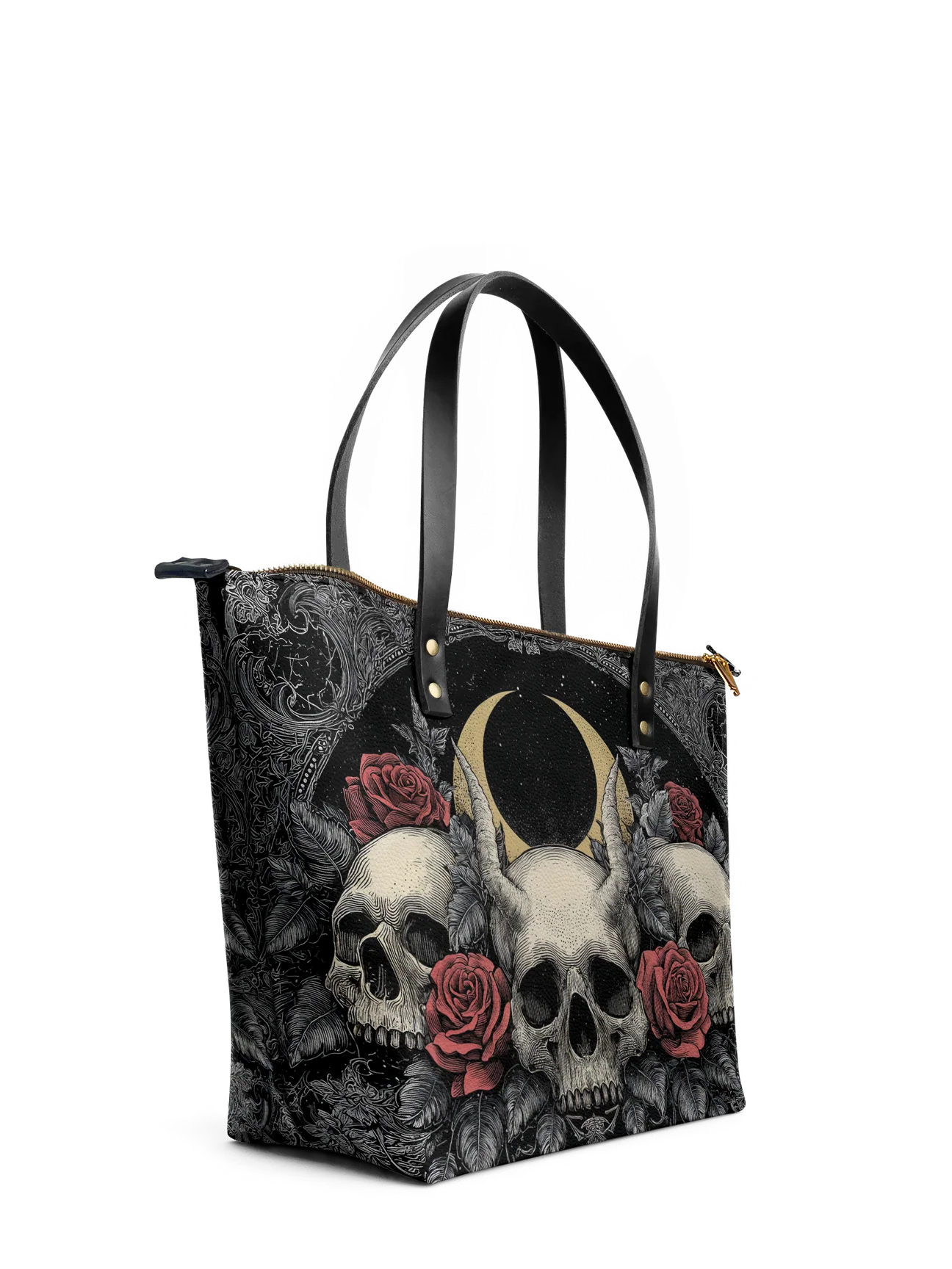 "Nightrosary" Leather Tote Bag Matching Set (FREE WALLET)