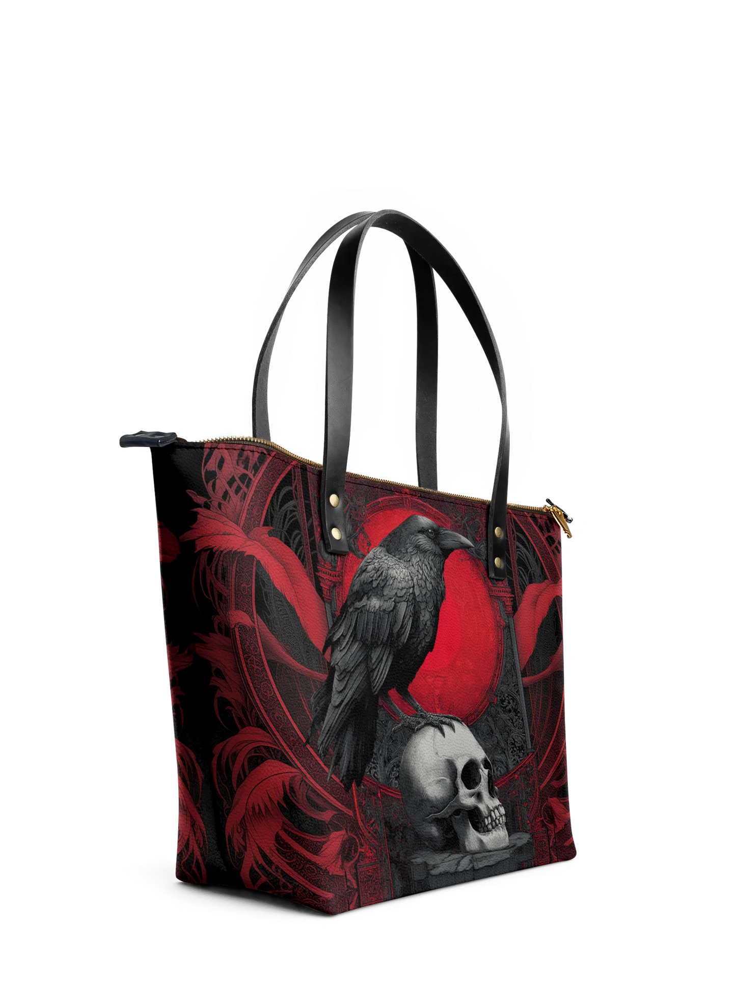 "Bloodraven" Leather Tote Bag Matching Set (FREE WALLET)