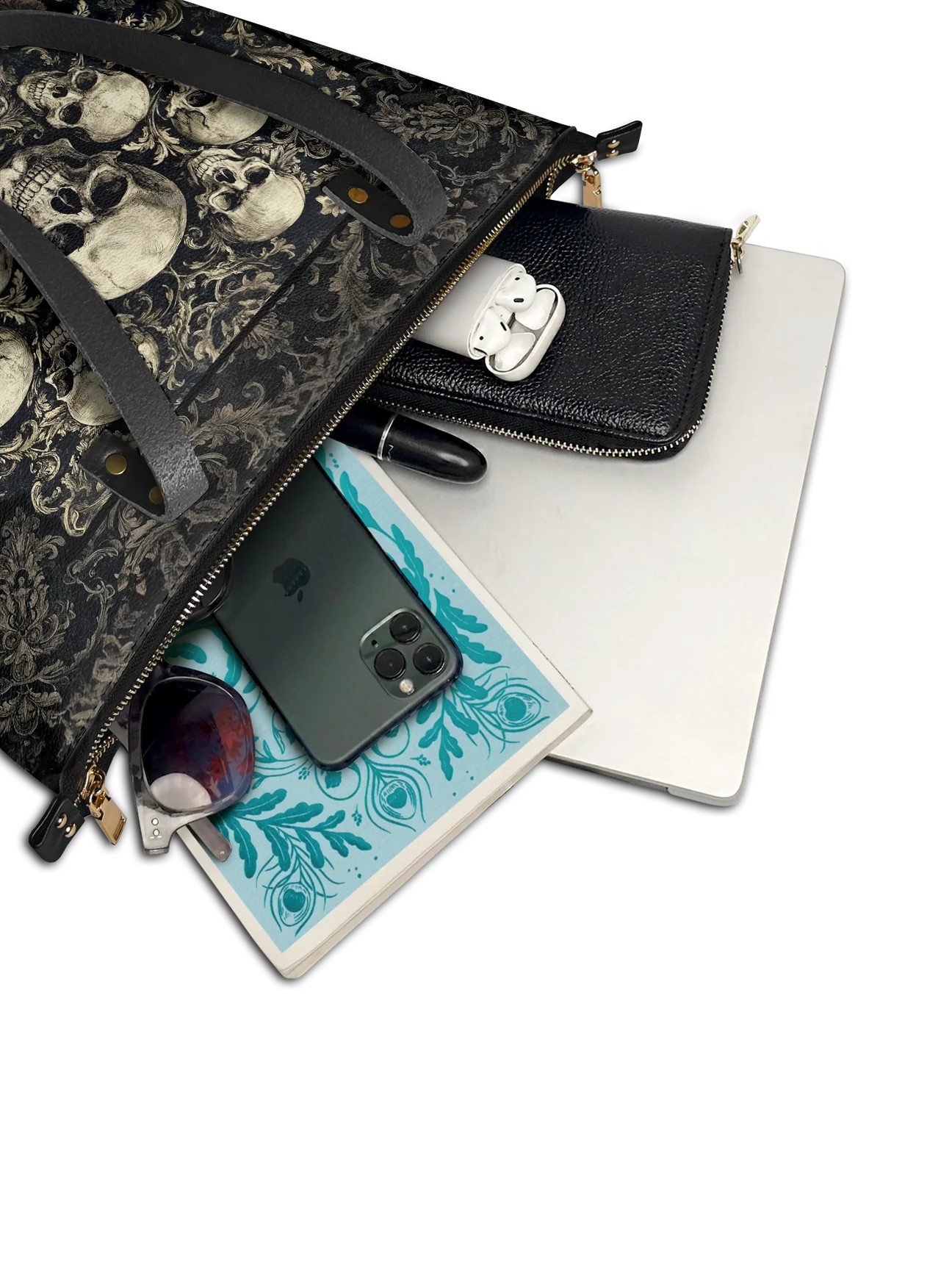 "Deathmark" Leather Tote Bag Matching Set (FREE WALLET)