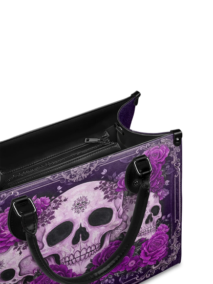 "Bloodrose" Poison Plum - Leather Handbag Matching Set (FREE WALLET)