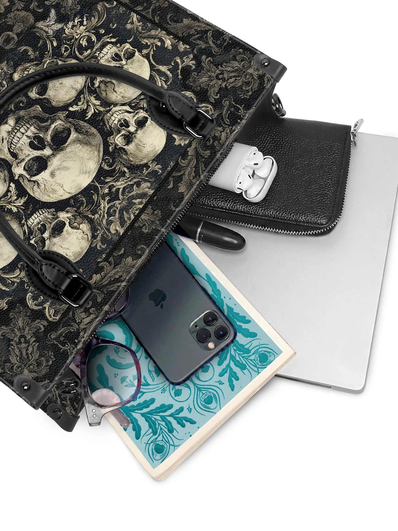 "Deathmark" - Leather Handbag Matching Set (FREE WALLET)