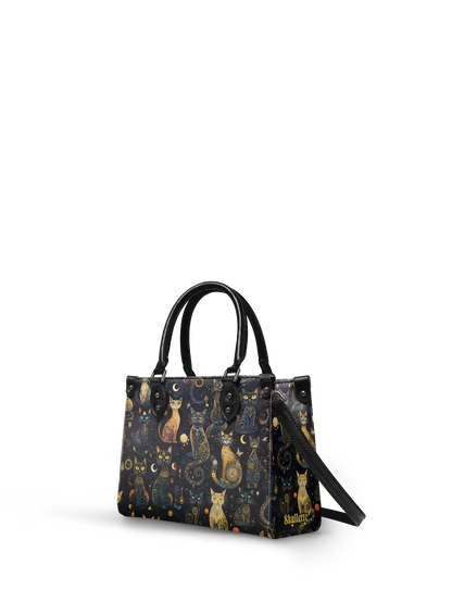 "Lunacat" - Small Leather Handbag Matching Set (FREE WALLET)