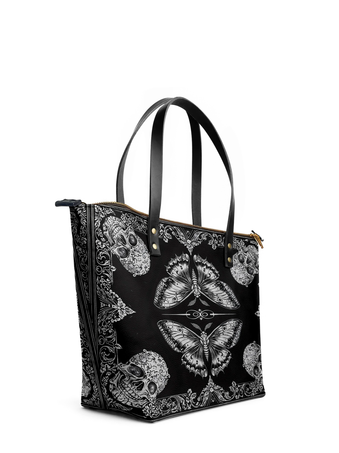 "Morthwing" Leather Tote Bag Matching Set (FREE WALLET)