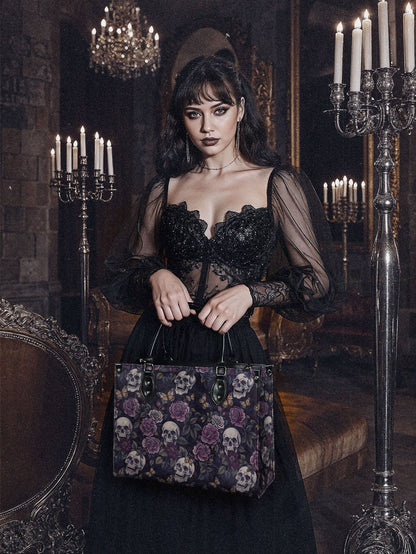 "Noctaflora" - Leather Handbag Matching Set (FREE WALLET)
