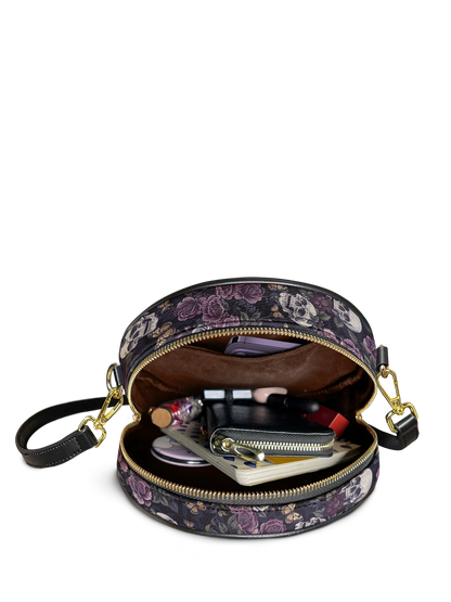 "Noctaflora" Circle Crossbody Bag