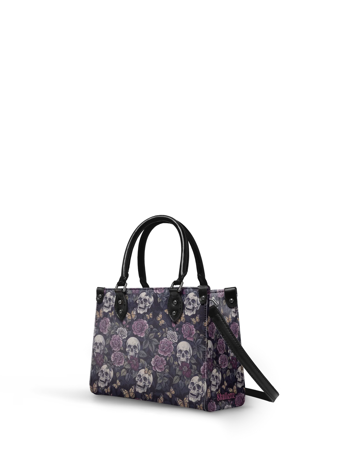 "Noctaflora"- Small Leather Handbag Matching Set (FREE WALLET)