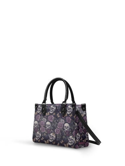 "Noctaflora"- Small Leather Handbag Matching Set (FREE WALLET)