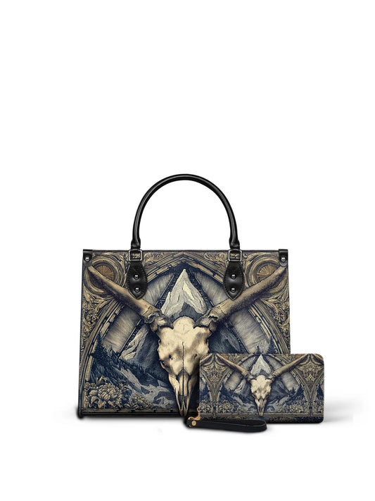 "Altarhorn"- Leather Handbag Matching Set  (FREE WALLET)