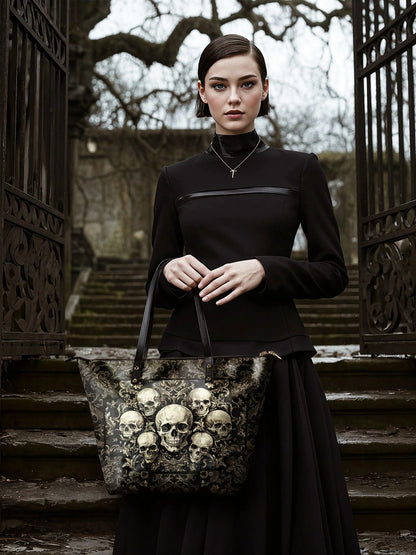 "Deathmark" Leather Tote Bag Matching Set (FREE WALLET)