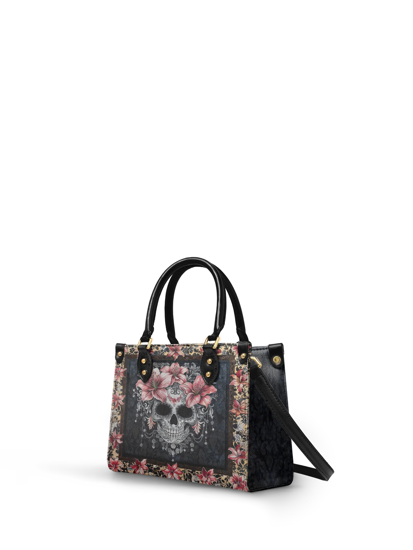 "Roselace" Small Leather Bag Matching Set (FREE WALLET)