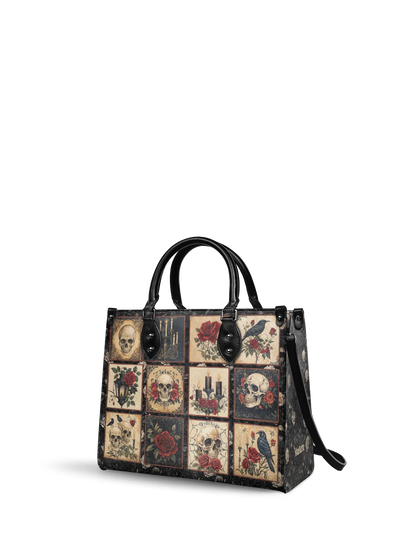 "Blacklitany" - Leather Handbag Matching Set  (FREE WALLET)