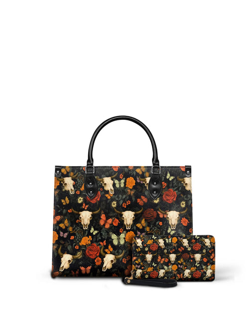 "Thornfall" - Leather Handbag Matching Set (FREE WALLET)