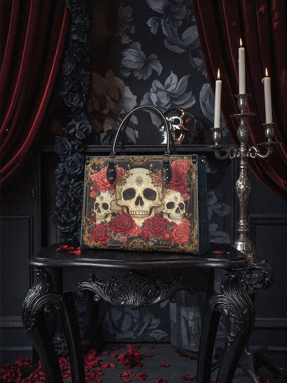 "Bloodrose" - Leather Handbag Matching Set (FREE WALLET)