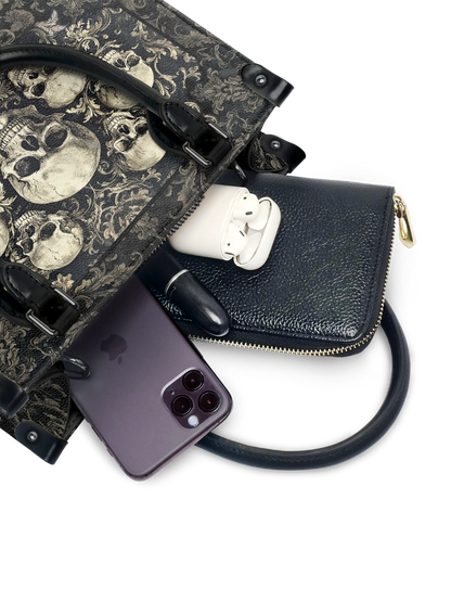 "Deathmark" - Small Leather Handbag Matching Set (FREE WALLET)