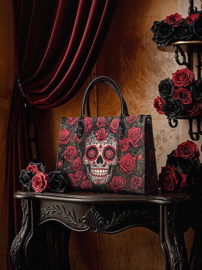 "La Roja" - Leather Handbag Matching Set (FREE WALLET)