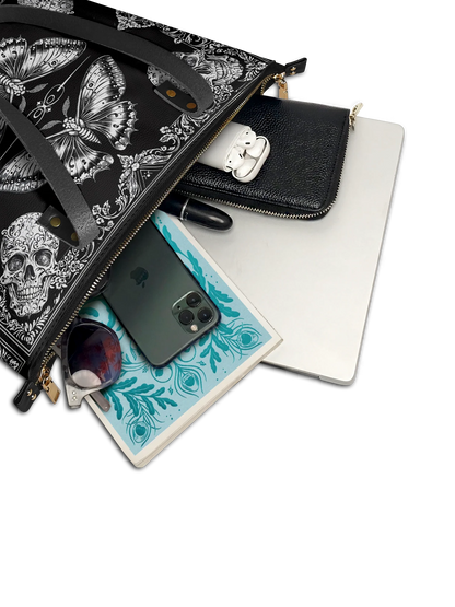 "Morthwing" Leather Tote Bag Matching Set (FREE WALLET)
