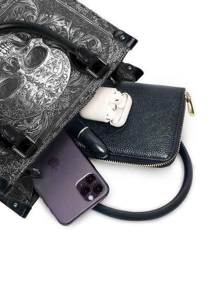 "Obscuria" - Small Leather Handbag Matching Set (FREE WALLET)