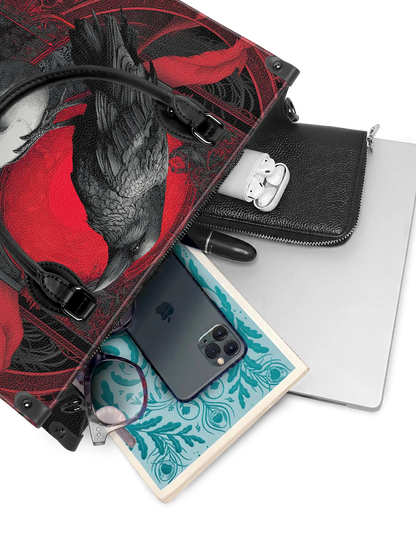 "Bloodraven"- Leather Handbag Matching Set (FREE WALLET)