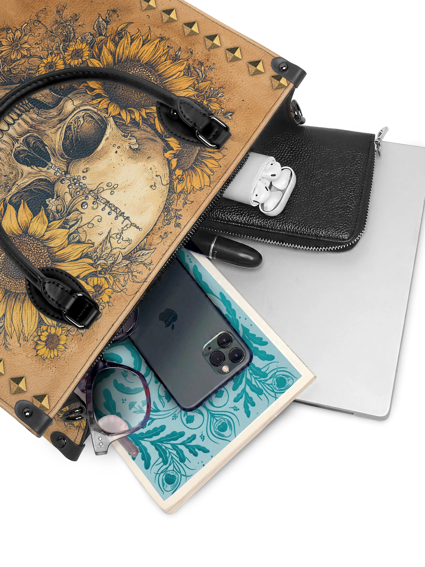 "Heliovoid" - Leather Handbag Matching Set (FREE WALLET)