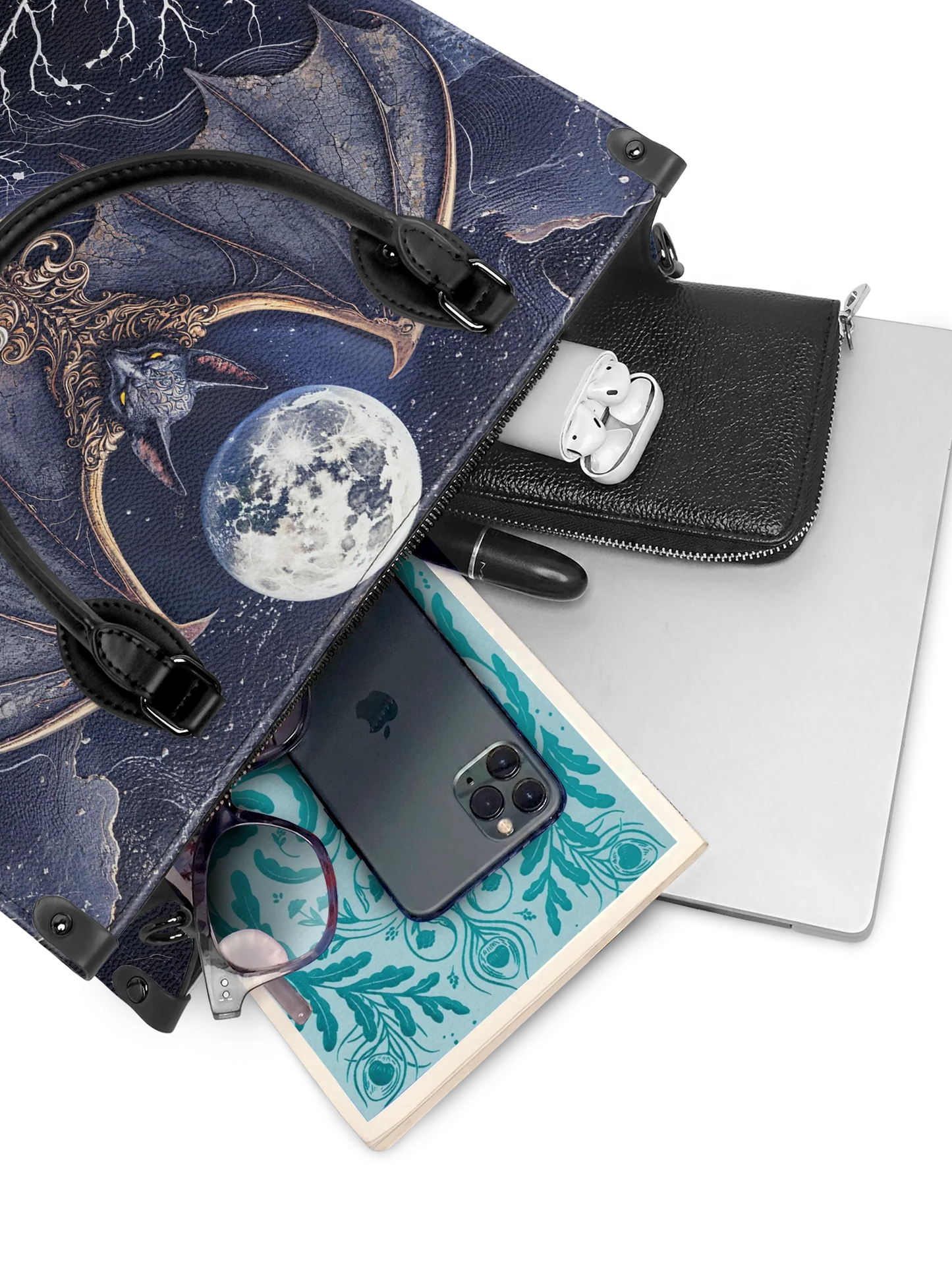 "Moonreaver" - Leather Handbag Matching Set (FREE WALLET)