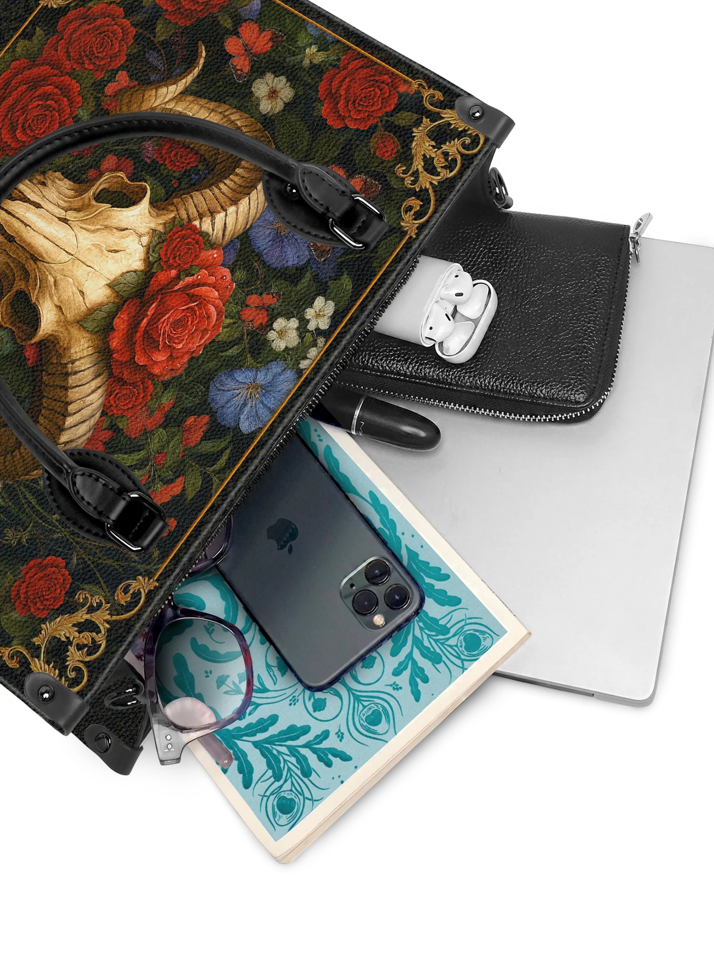"Rosethorn" - Leather Handbag Matching Set (FREE WALLET)