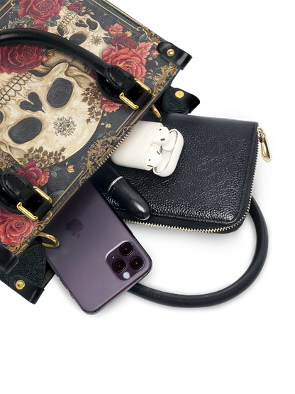 "Bloodrose" Small Leather Bag Matching Set (FREE WALLET)