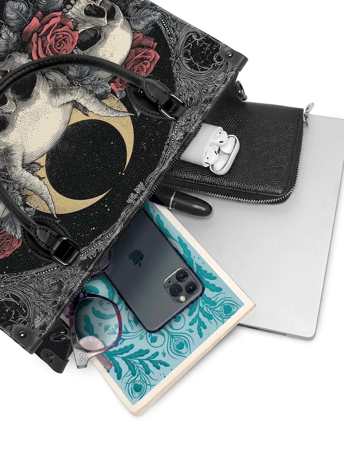 "Nightrosary" - Leather Handbag Matching Set  (FREE WALLET)