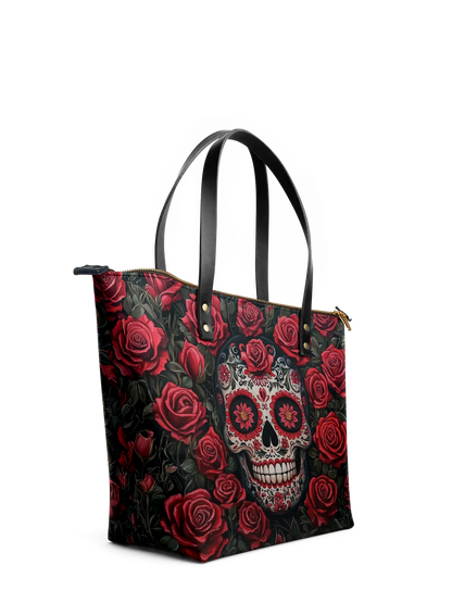 "La Roja" Leather Tote Bag Matching Set (FREE WALLET)