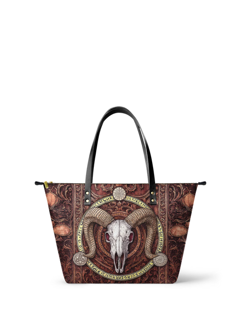 "Hexram" Leather Tote Bag Matching Set (FREE WALLET)