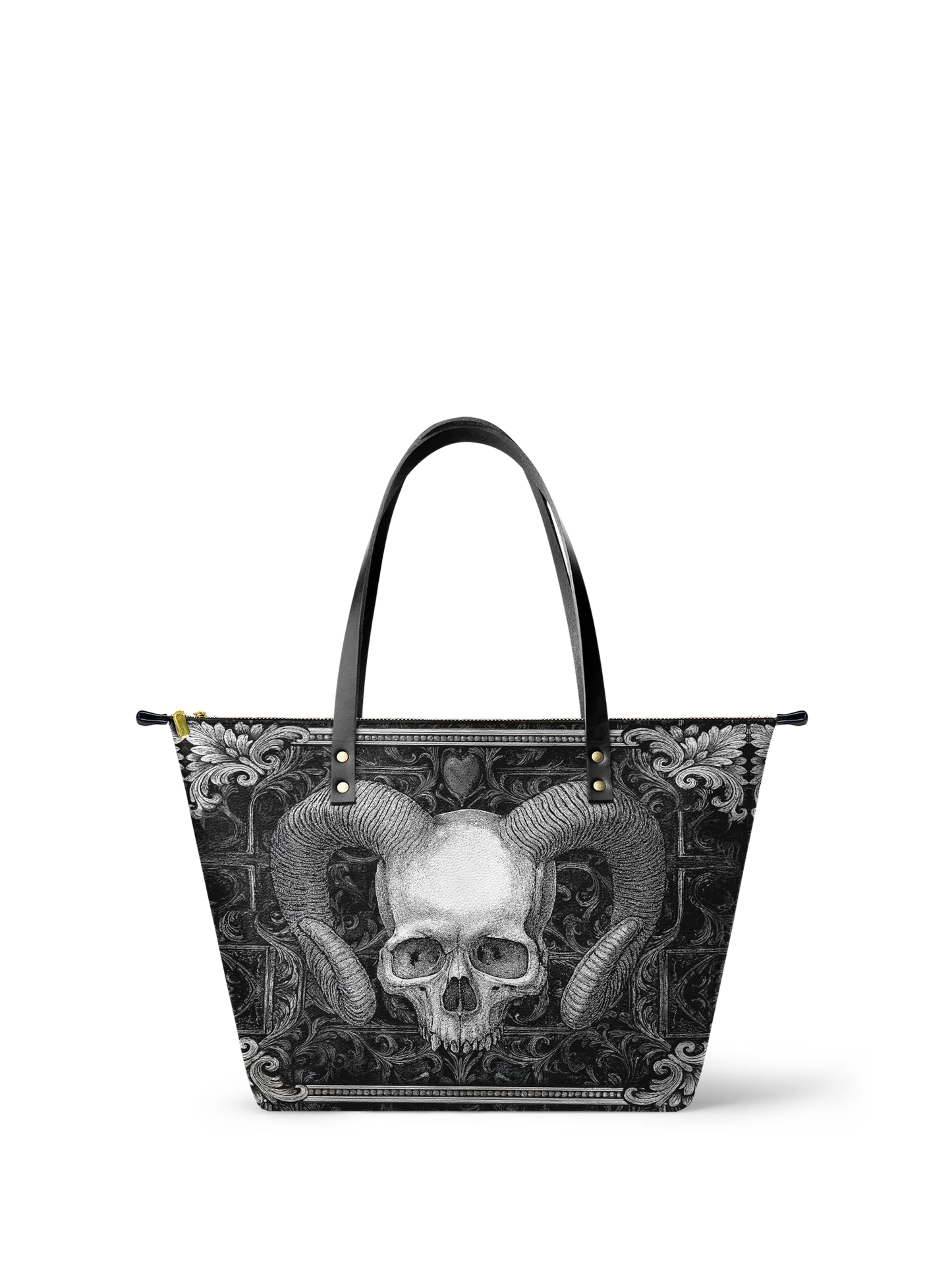 "Grimcrown" Leather Tote Bag Matching Set (FREE WALLET)