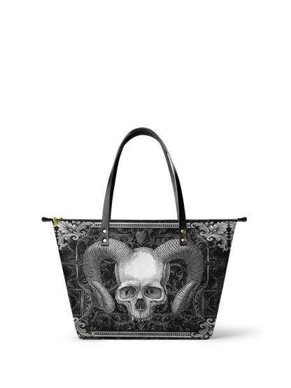 "Grimcrown" Leather Tote Bag Matching Set (FREE WALLET)
