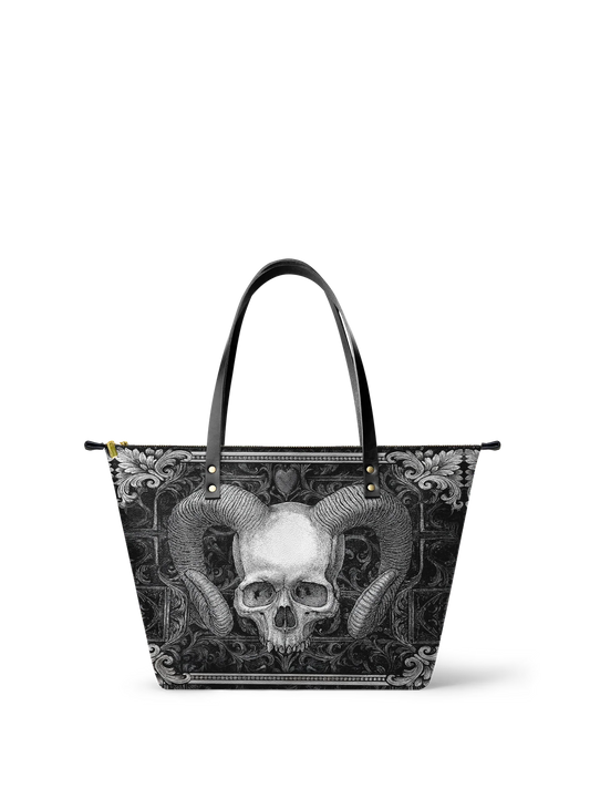 "Grimcrown" Leather Tote Bag Matching Set (FREE WALLET)