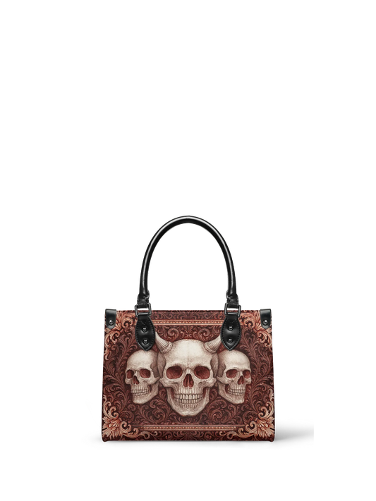 "Triskelion" - Small Leather Handbag Deal (FREE WALLET)