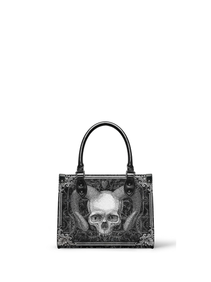 "Grimcrown" - Small Leather Handbag Matching Set (FREE WALLET)