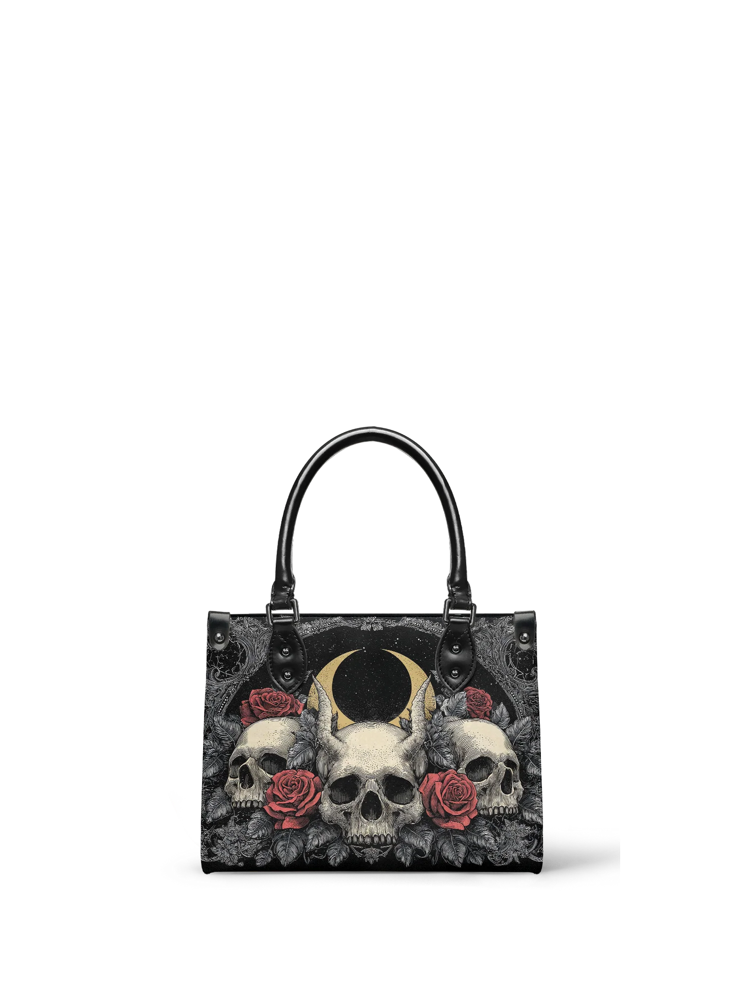 "Nightrosary" - Small Leather Handbag Matching Set  (FREE WALLET)