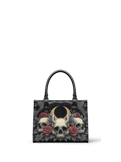 "Nightrosary" - Small Leather Handbag Matching Set  (FREE WALLET)