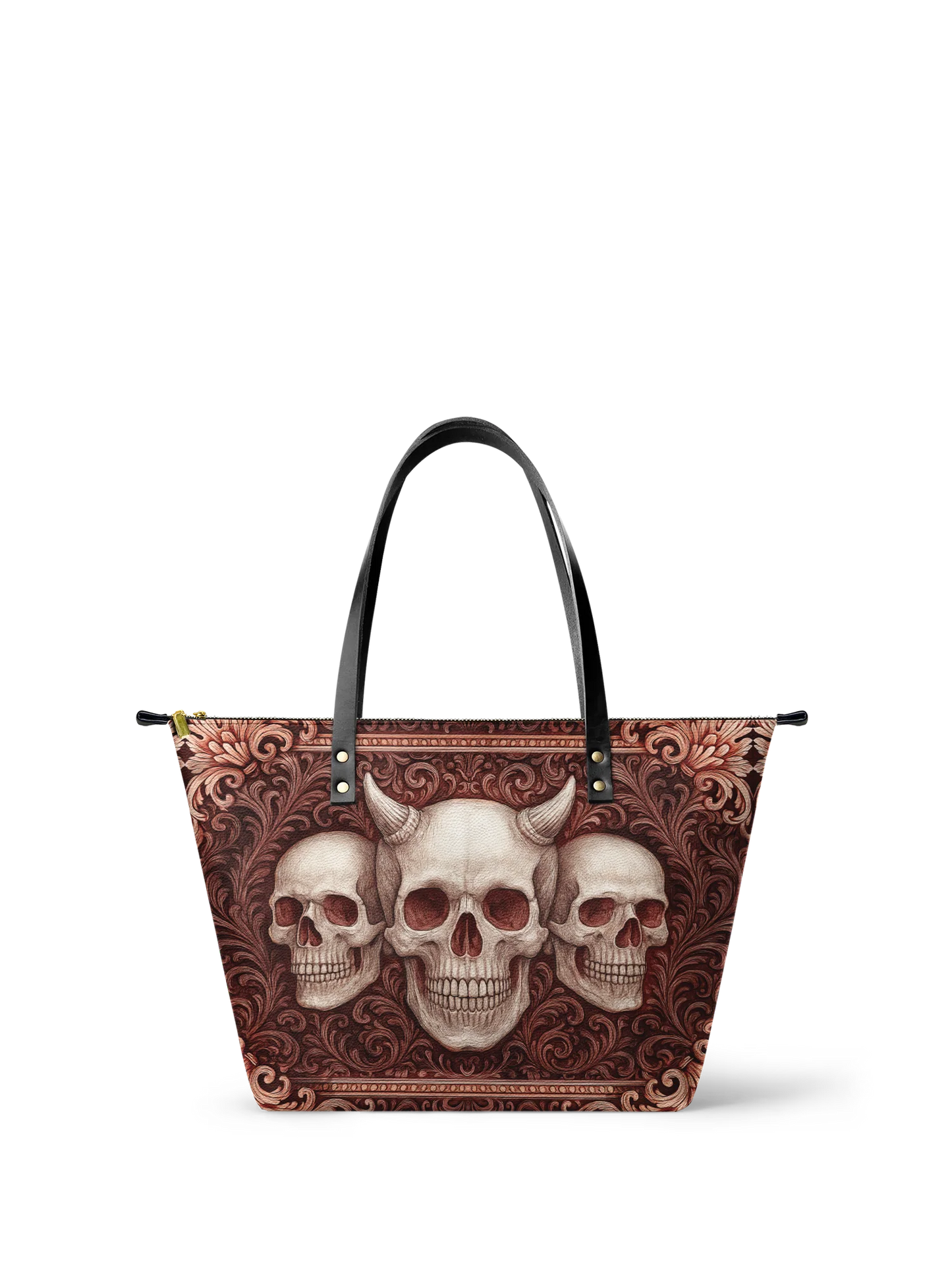 "Triskelion" Leather Tote Bag Matching Set (FREE WALLET)