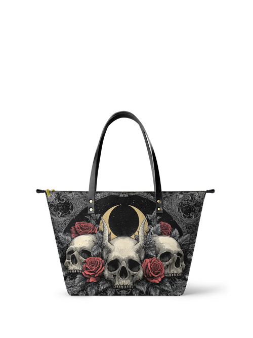 "Nightrosary" Leather Tote Bag Matching Set (FREE WALLET)