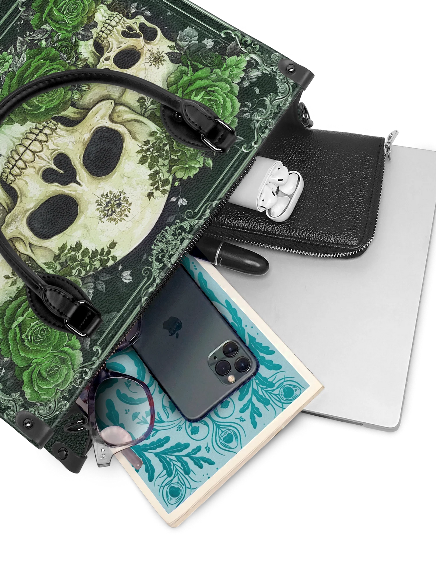 "Bloodrose" Poison Ivy - Leather Handbag Matching Set (FREE WALLET)