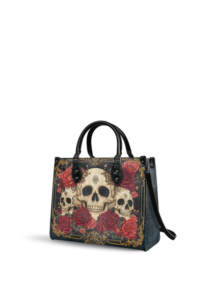"Bloodrose" - Leather Handbag Matching Set (FREE WALLET)