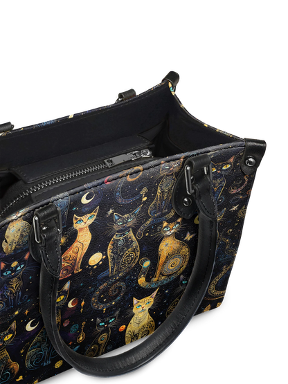 "Lunacat" - Small Leather Handbag Matching Set (FREE WALLET)