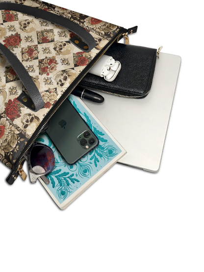 "Mournaire" Leather Tote Bag Matching Set (FREE WALLET)