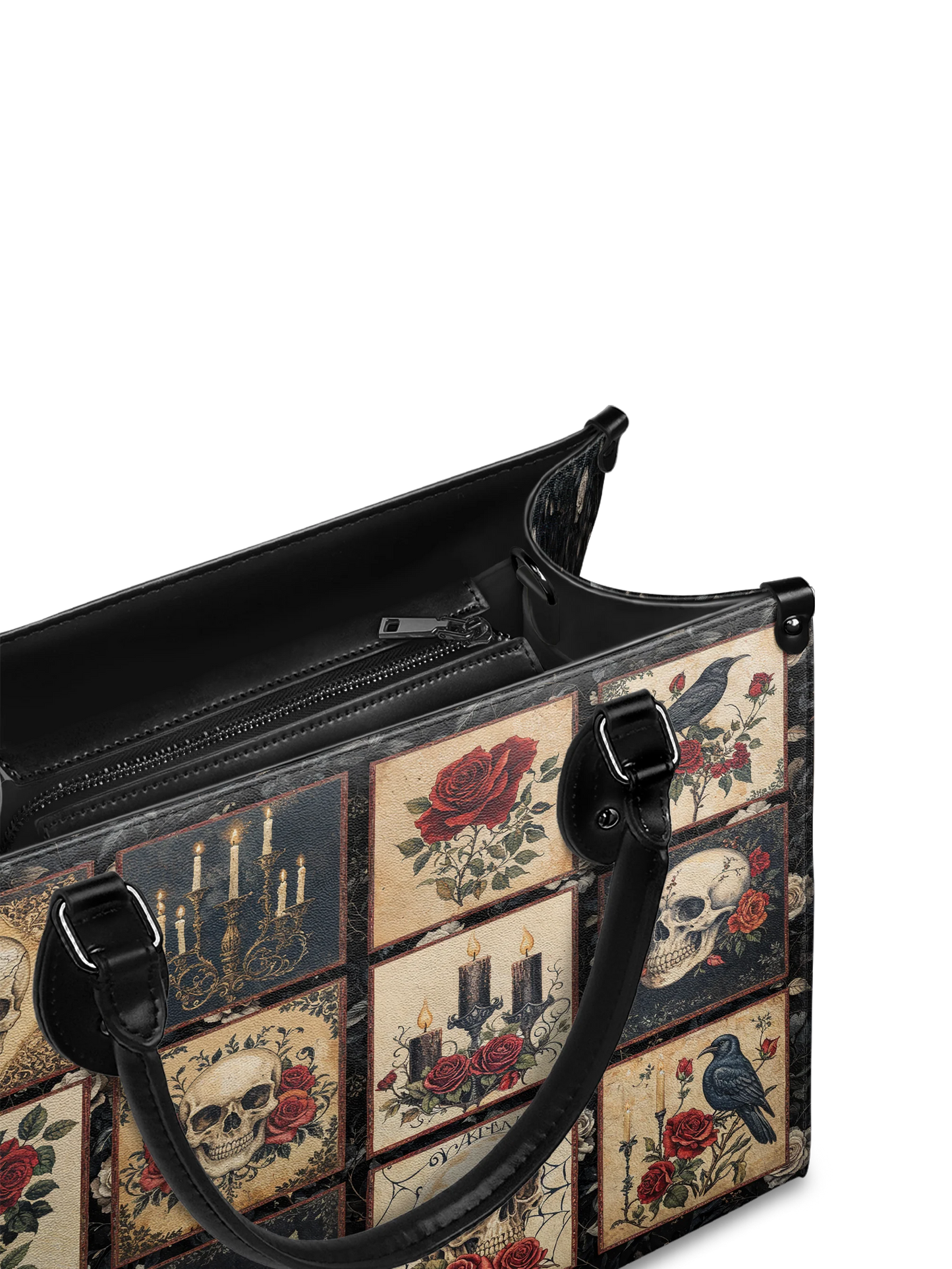 "Blacklitany" - Leather Handbag Matching Set  (FREE WALLET)