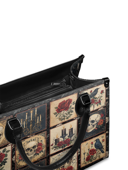 "Blacklitany" - Leather Handbag Matching Set  (FREE WALLET)
