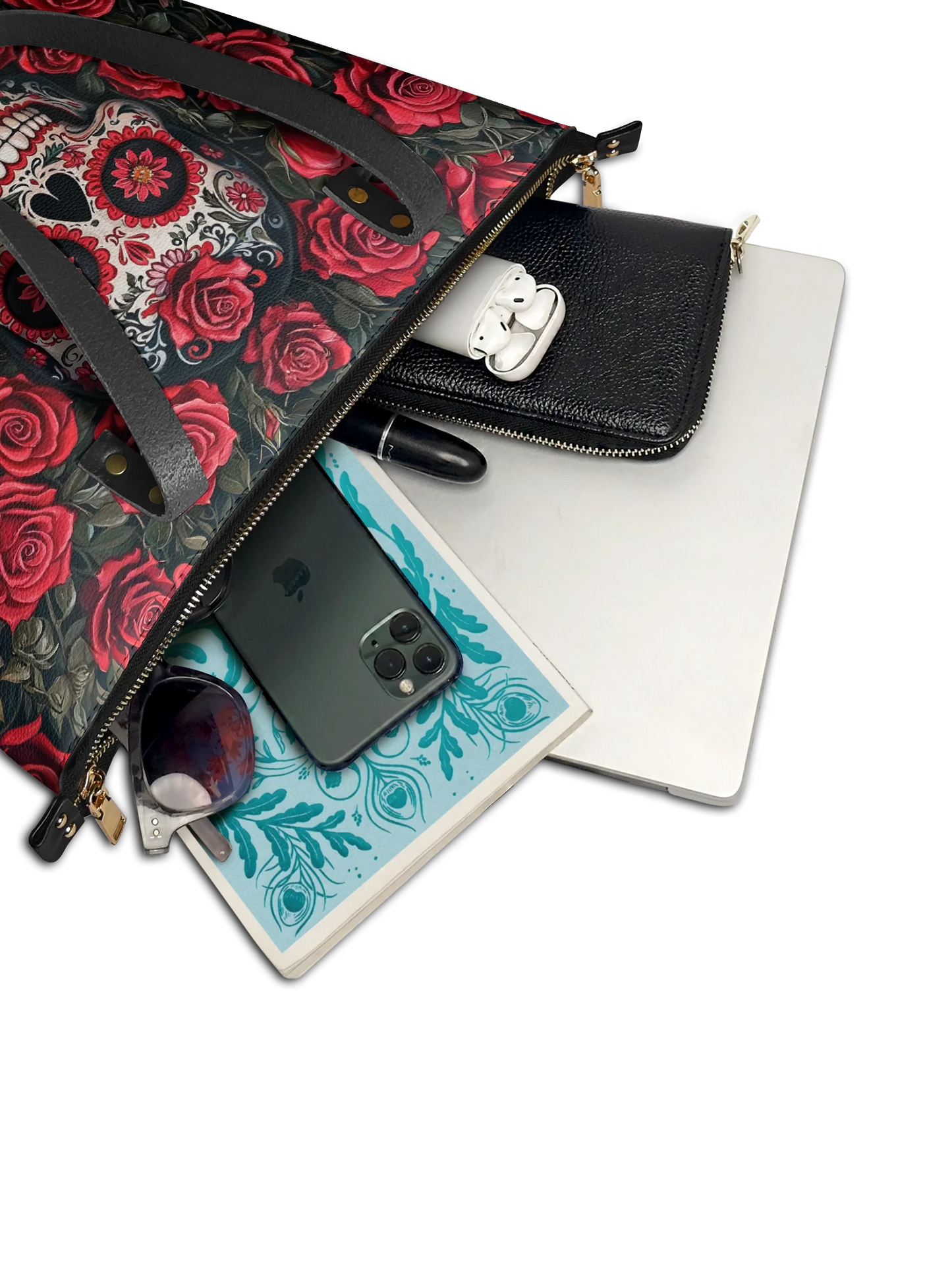 "La Roja" Leather Tote Bag Matching Set (FREE WALLET)